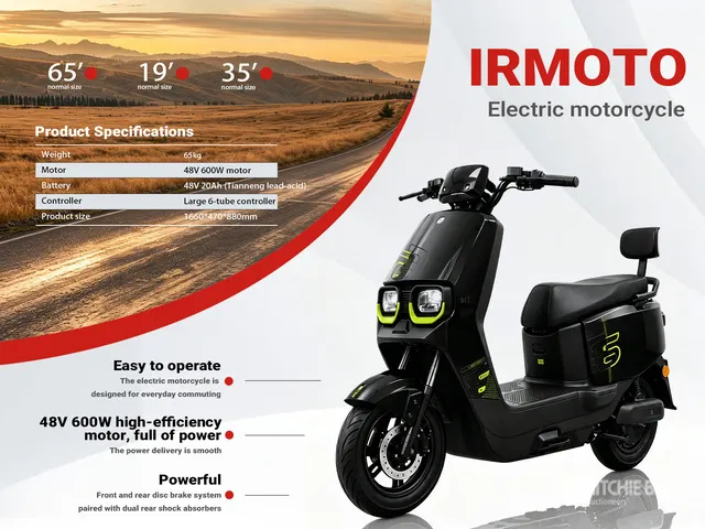 2026 IRMOTO-BLACK Electric Moped (Unused)
