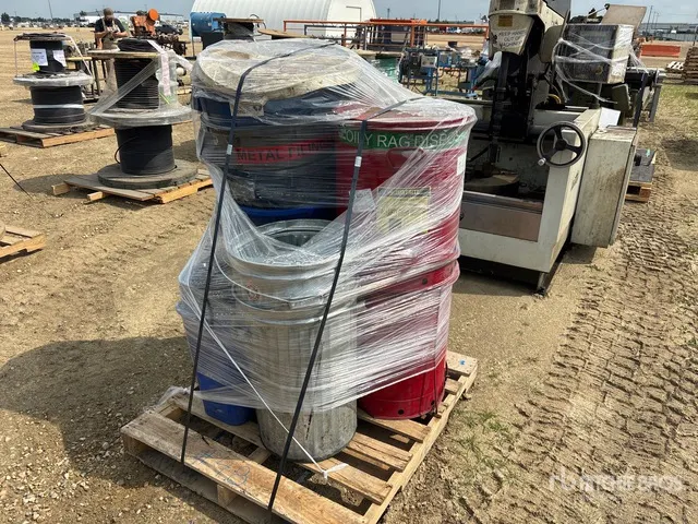 Quantity of Steel & Plastic Waste Container
