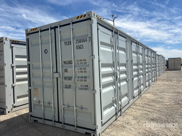 2026 40 ft High Cube Multi-Door Storage Container