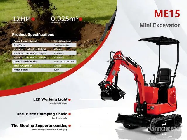 2026 ME15 Mini Excavator (Unused)