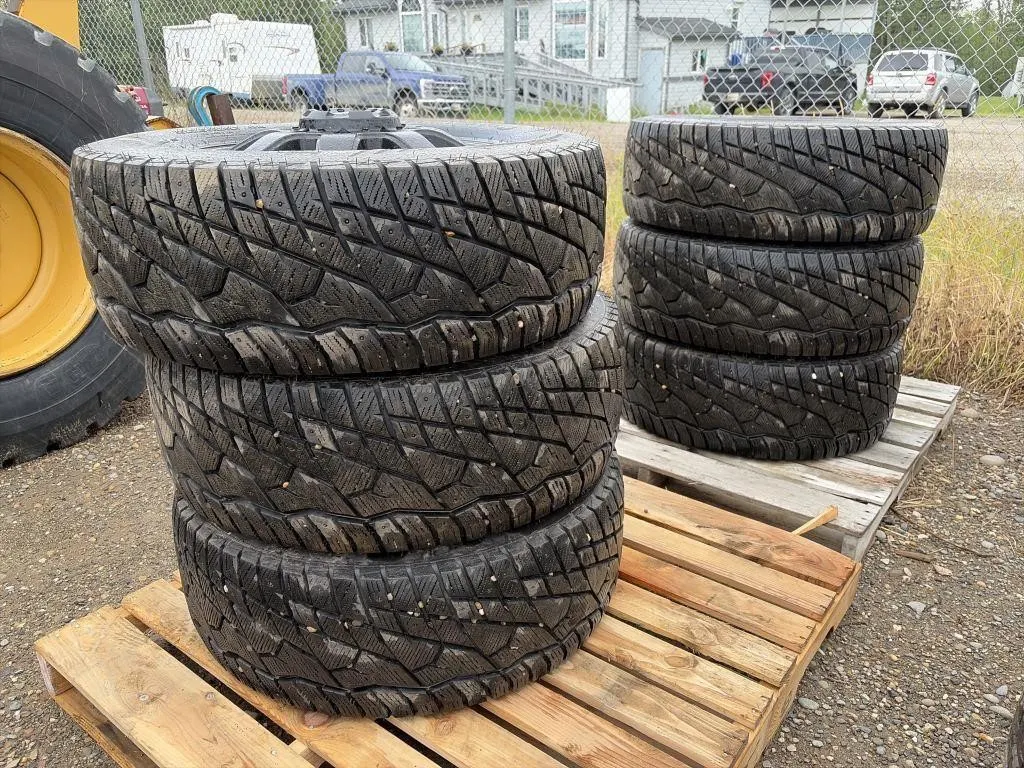 Six Tires & Rims - 35x12.50/20LT