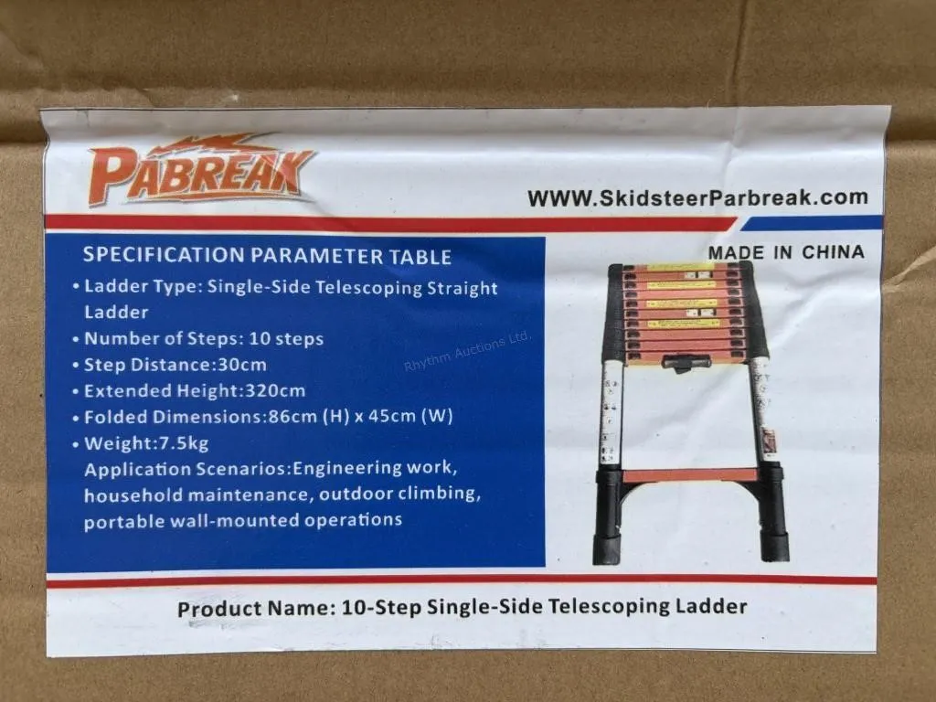 Single Telescopic Ladder - 3.2 Meter
