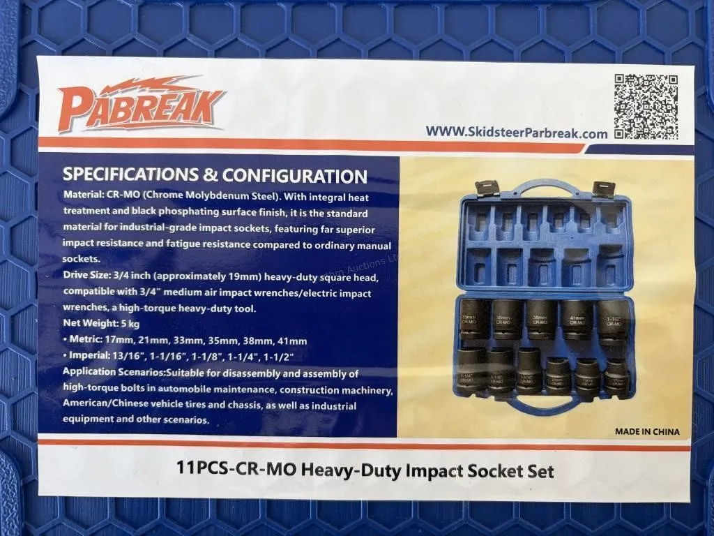 Heavy Duty Socket Set - 11 Pieces