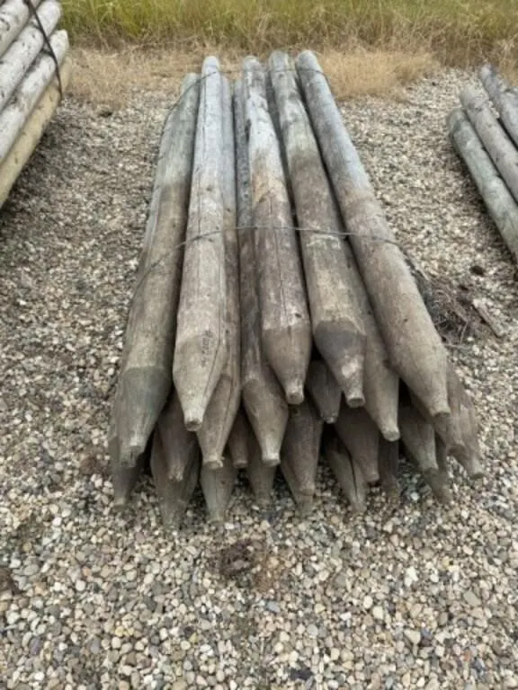 USED 4-5" x 7'' Fence Posts /EACH POST