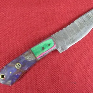 Damascus Steel Fixed -blade Knife