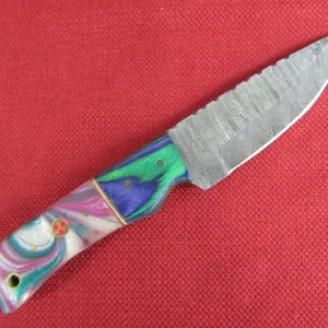 Wood and Resin Handle  Hunting Knife