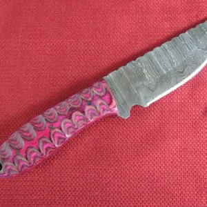 Pink Handle Skinning Knife
