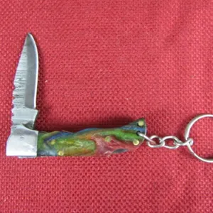 Multi Color Wood Handle Mini Pocket Knife