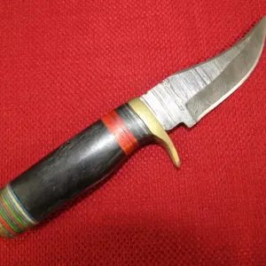 Black Wood Handle Skinner Knife