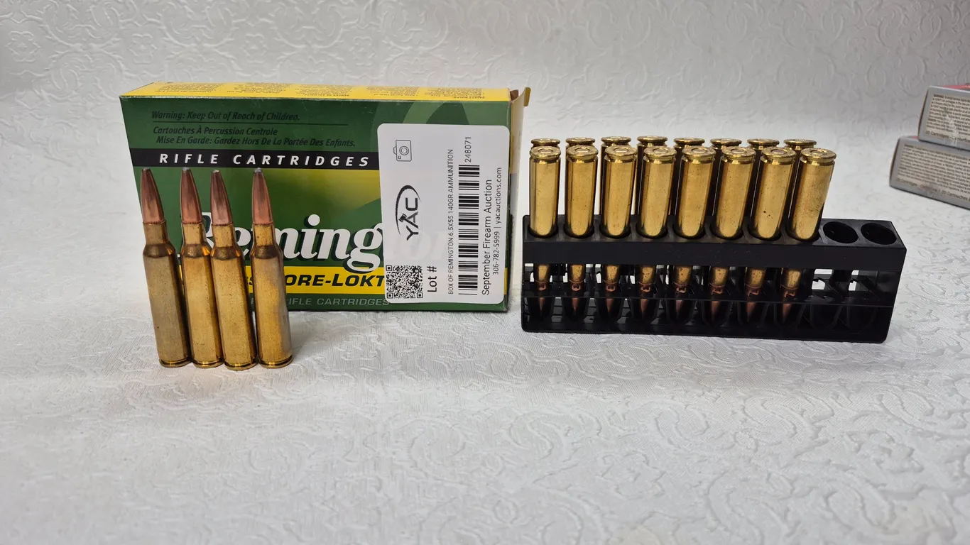 BOX OF REMINGTON 6.5X55 140GR AMMUNITION