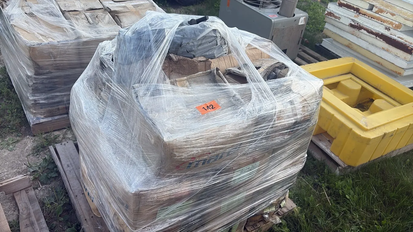 Pallet of new, fingers for chicken plucking