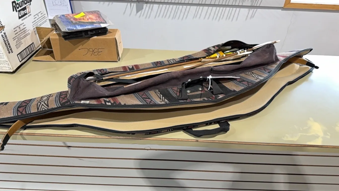 DREAM CATCHER 60" BOW w/ ARROWS, CASE & SPARE TIPS - LOCATED IN OFFICE