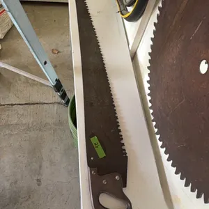 Antique one man saw, large saw, old, nice.