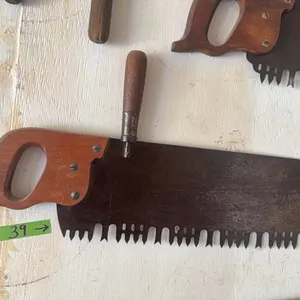 Antique saw with top wooden handle, super nice shape
