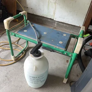 Garden bench and sprayer