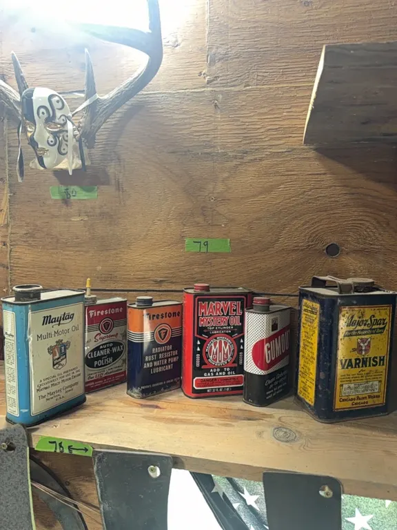 (6) old tins