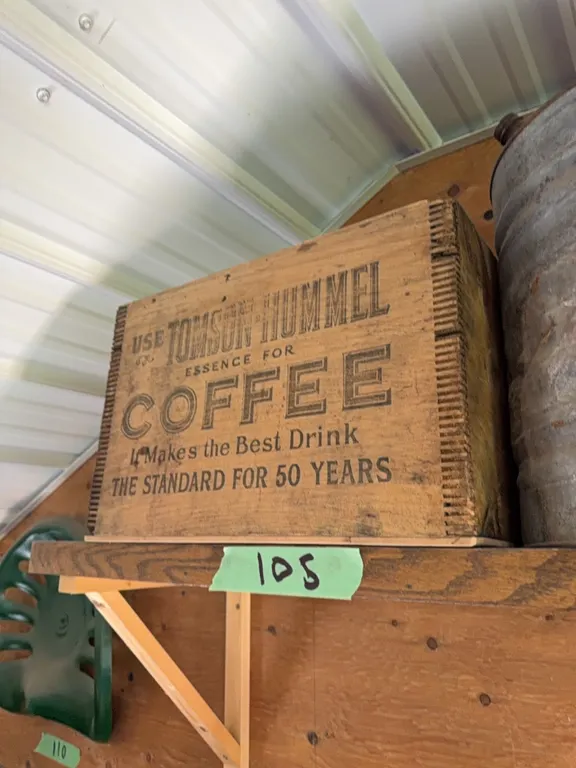 Antique original wooden coffee box