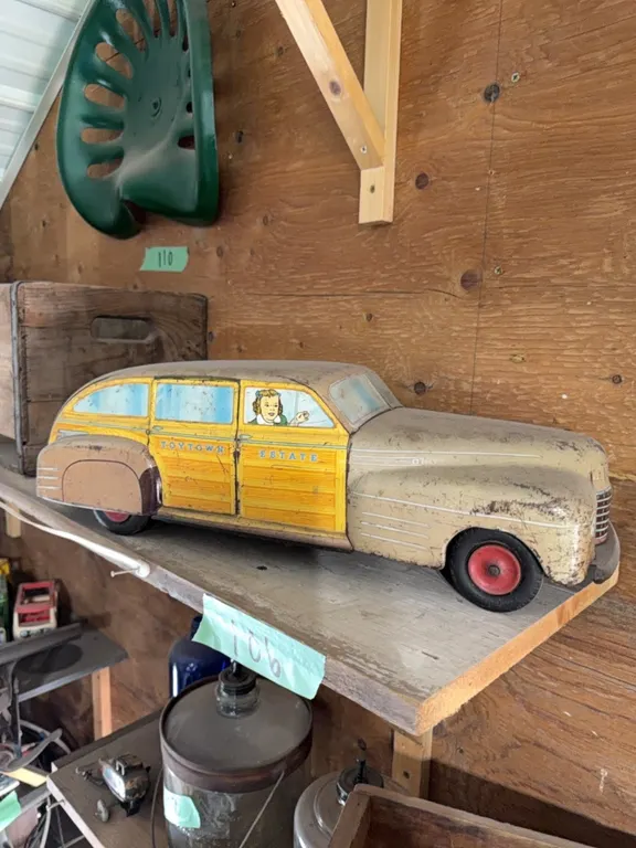 Large toy metal car