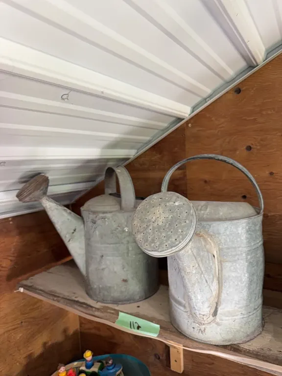 (2) antique Sprinkle cans