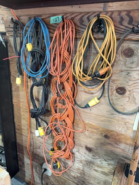 Extension cord cords, many, large to small