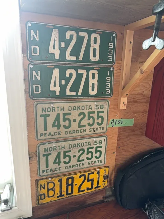 Vintage license plates