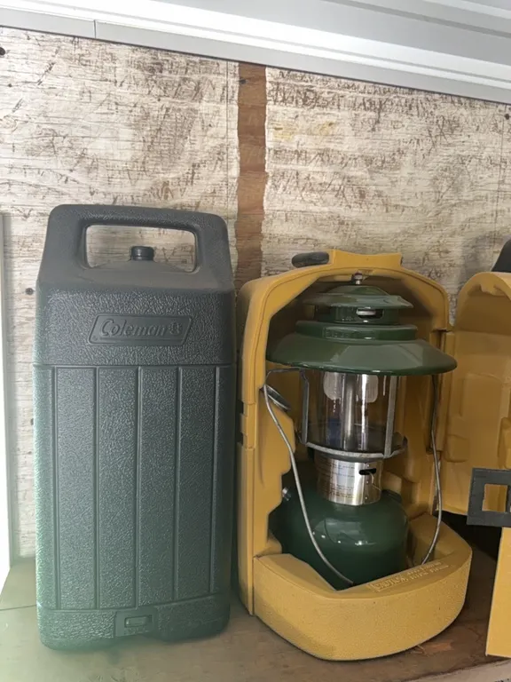 Two Coleman lanterns, either brand new or next to new. Winner takes both.