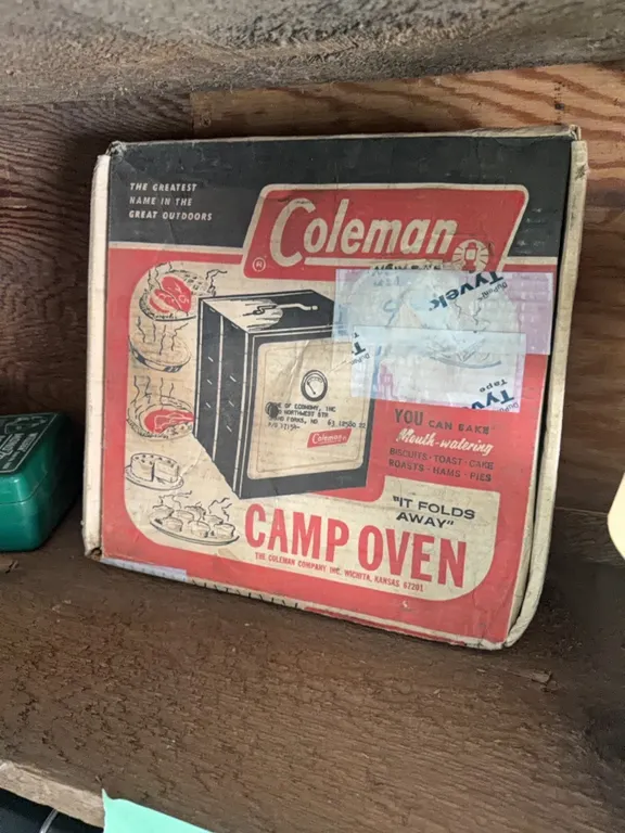 Camp oven, mono mask respirator, light