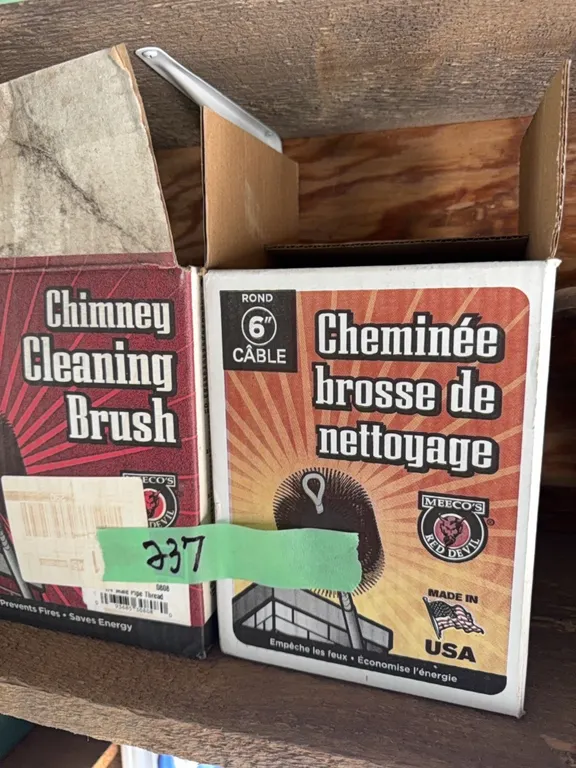 (2) new or like new chimney cleaning brushes