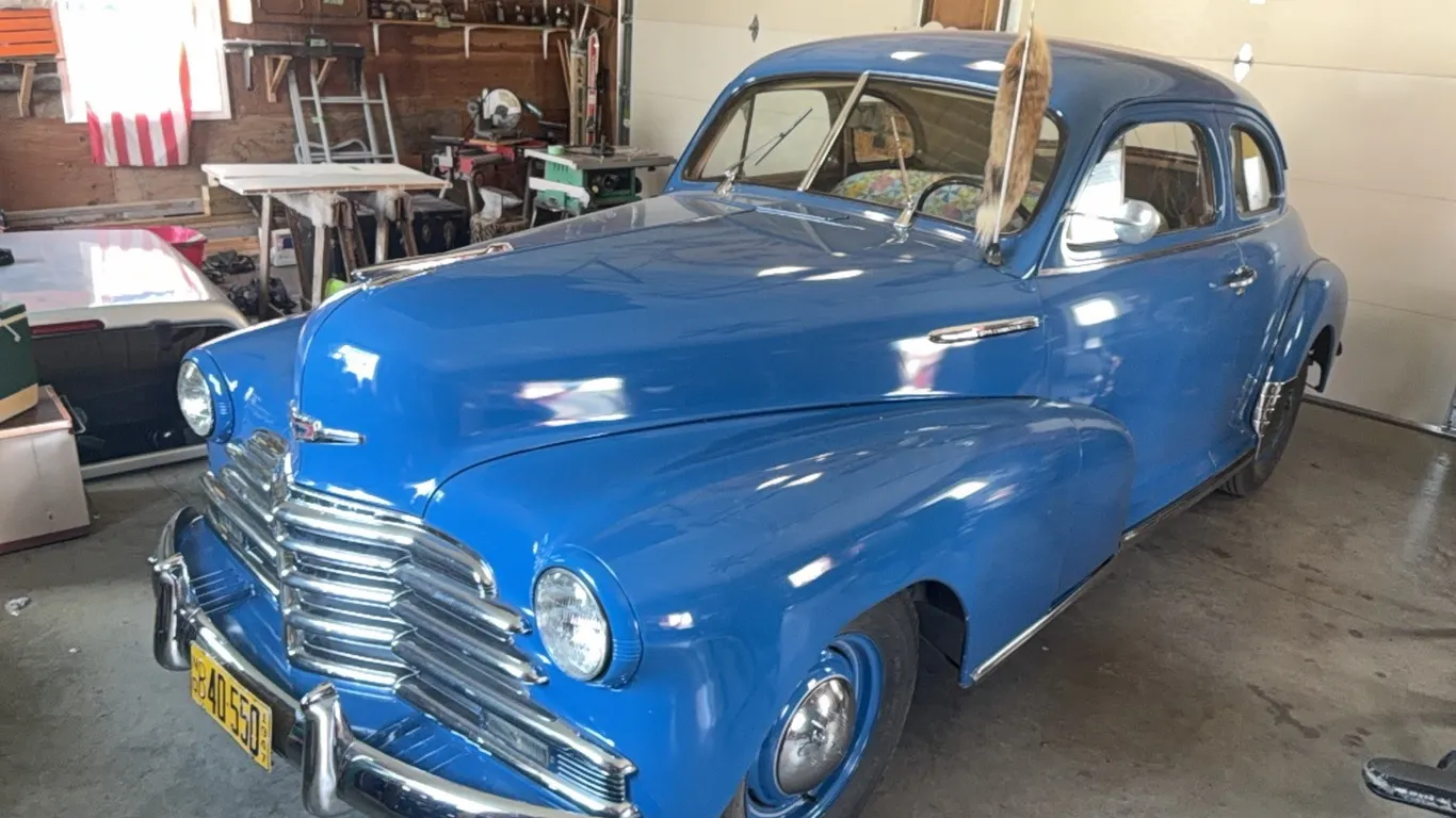 1947 Chevrolet StyleMaster 2 door car, amazing condition, probably about as nice and original as you’d find.