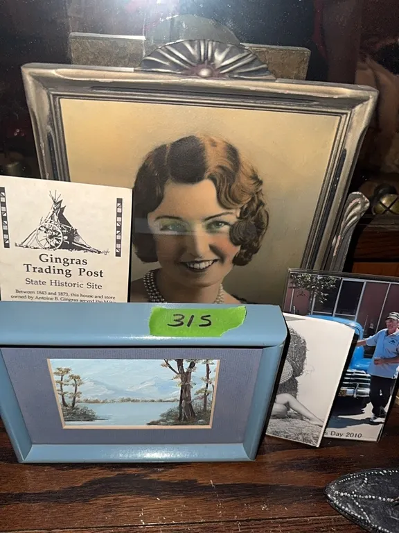 picture collection, antique frame.. and etc