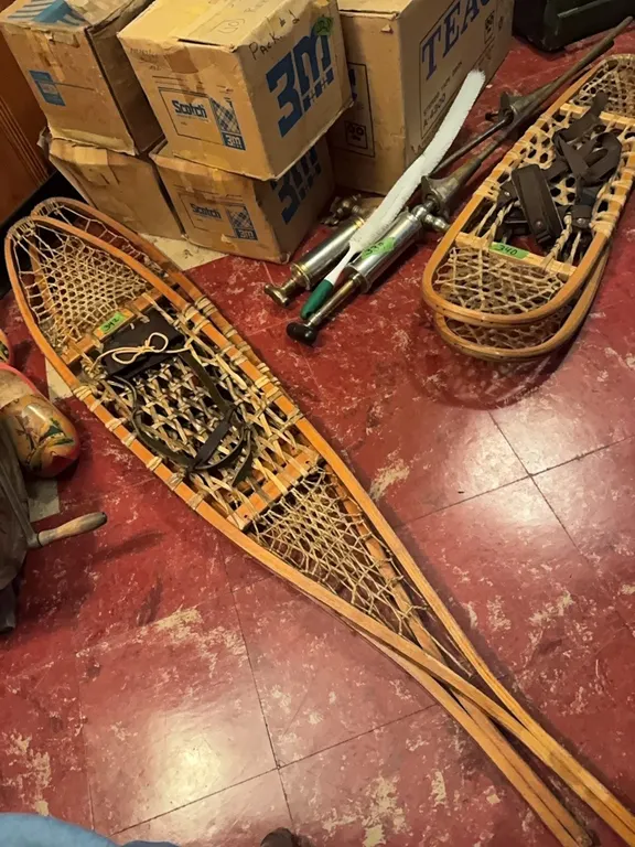 1 pair of snowshoes
