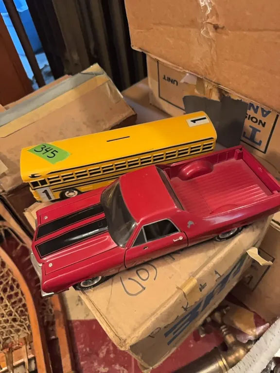 Bus - penny bank, El Camino SS car truck