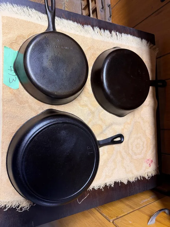 Cast iron pans