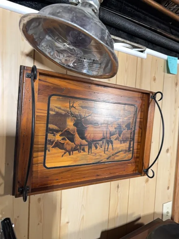 wooden elk tray