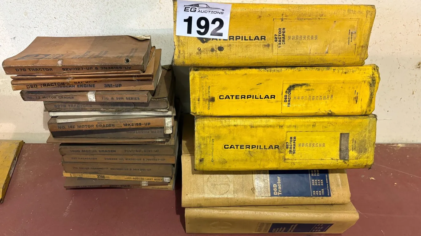 CATERPILLAR TRACTOR MOTOR GRADER EXCAVATOR SERVICE & REPAIR MANUAL COLLECTION