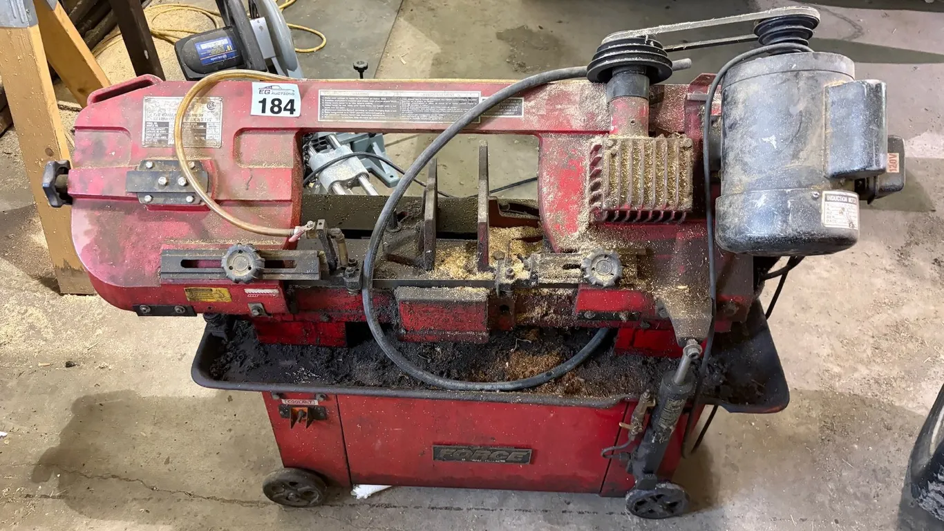 FORCE INTERNATIONAL 7" X 12" HYDRAULIC METAL CUTTING BAND SAW
