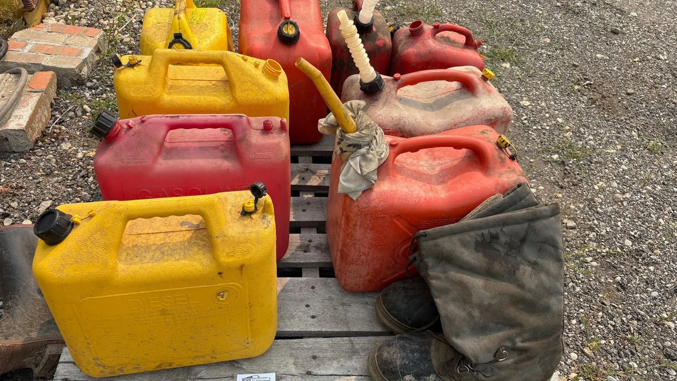 ASSORTED GAS/DIESEL JERRY CANS