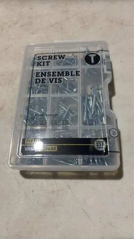 215 piece screw kit