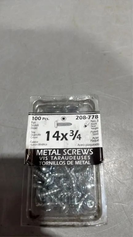 14 x 3/4 metal screws 100pcs