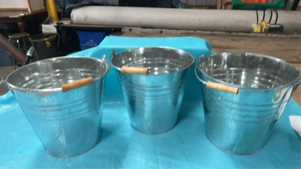 3 pails