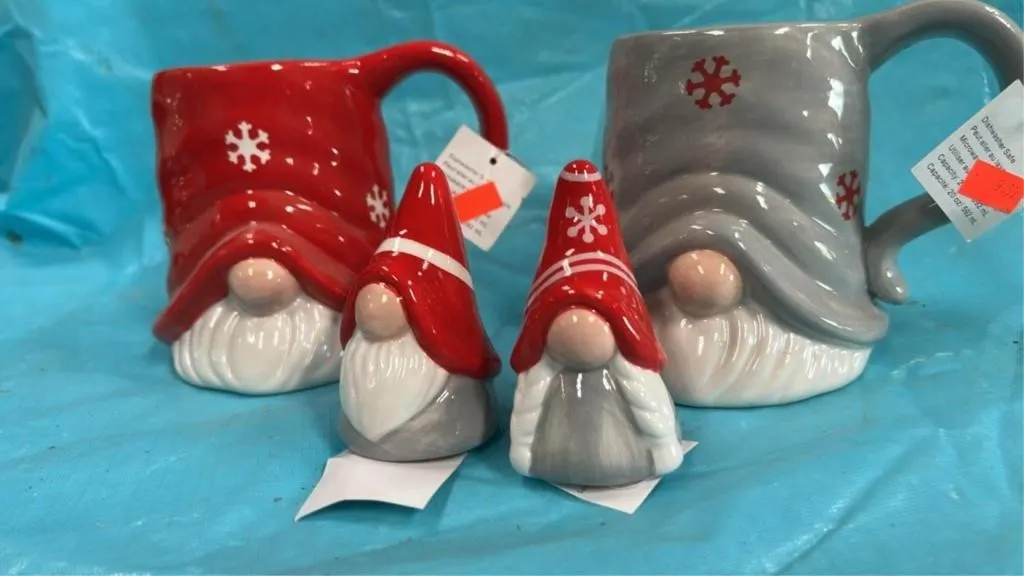 Christmas gnome mugs