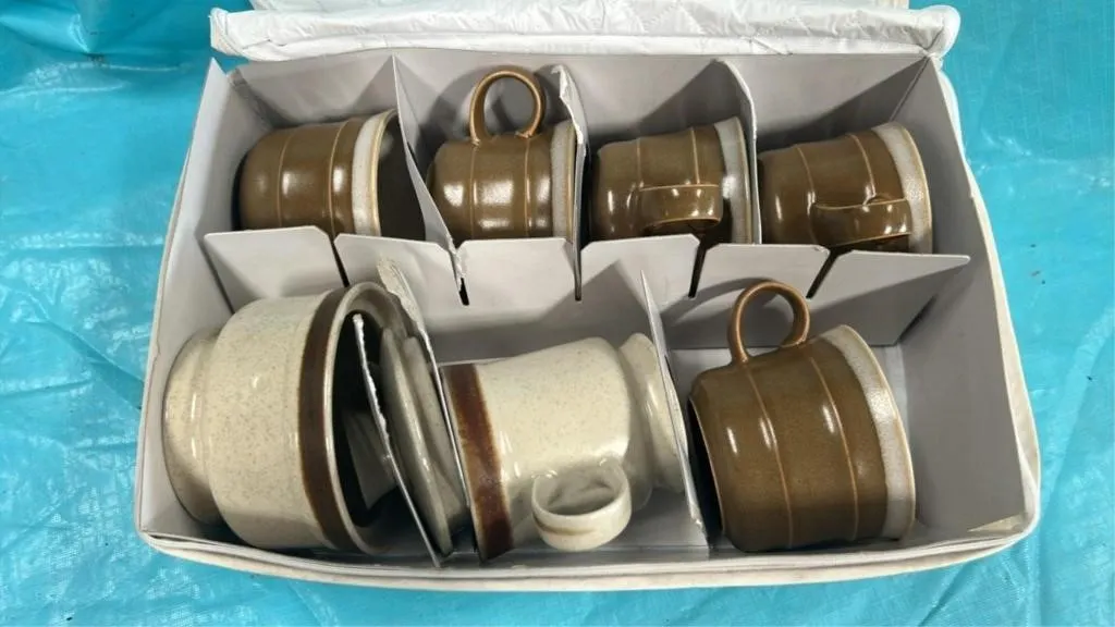 Country Manor pottery mugs