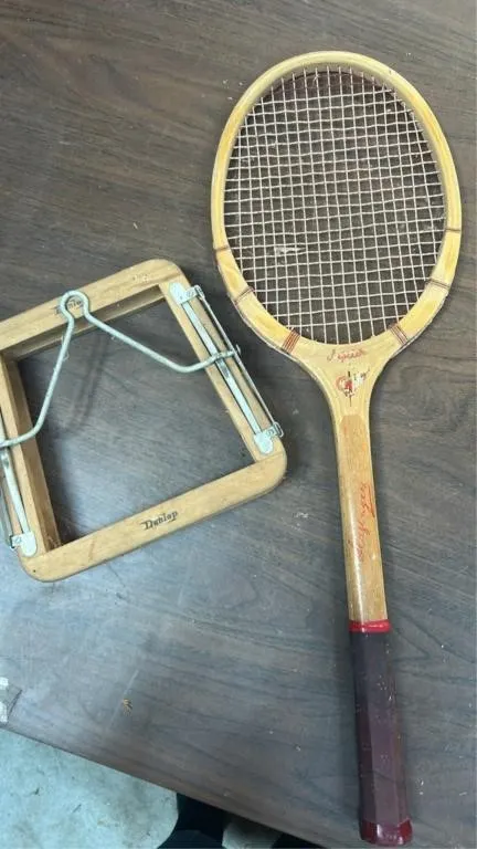 Tennis racket & press