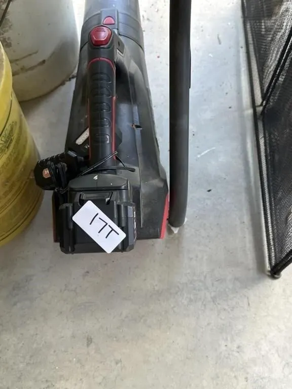 Leaf blower. Battery operated. Works well. Hyper