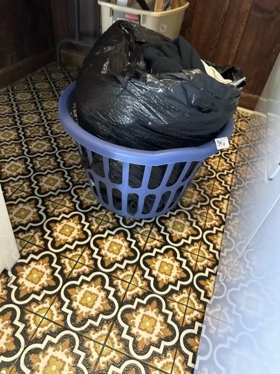 18x12 Laundry basket blue Random clothing