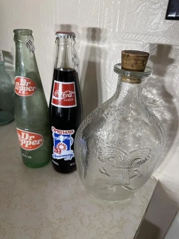 Horn of plenty jar. Coca Cola and Dr Pepper