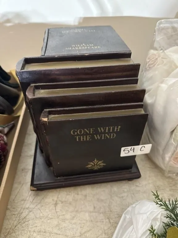Faux book drawer container
