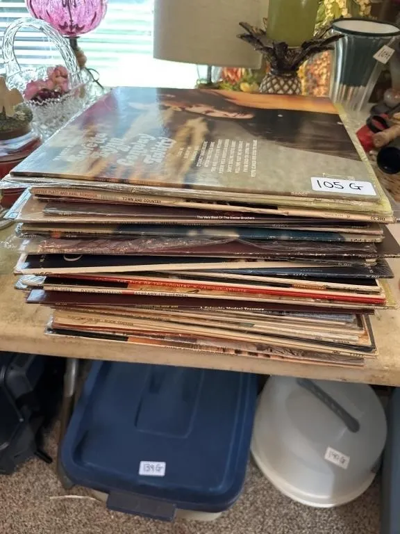 Stack of records