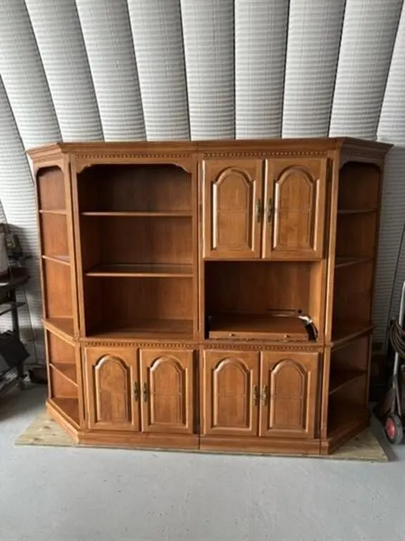 4 Piece Wood Wall Unit