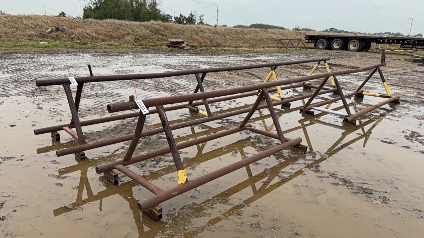 SET OF 22 1/2' (L) PIPE RACKS
